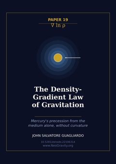 Cover of The Density-Gradient Law of Gravitation